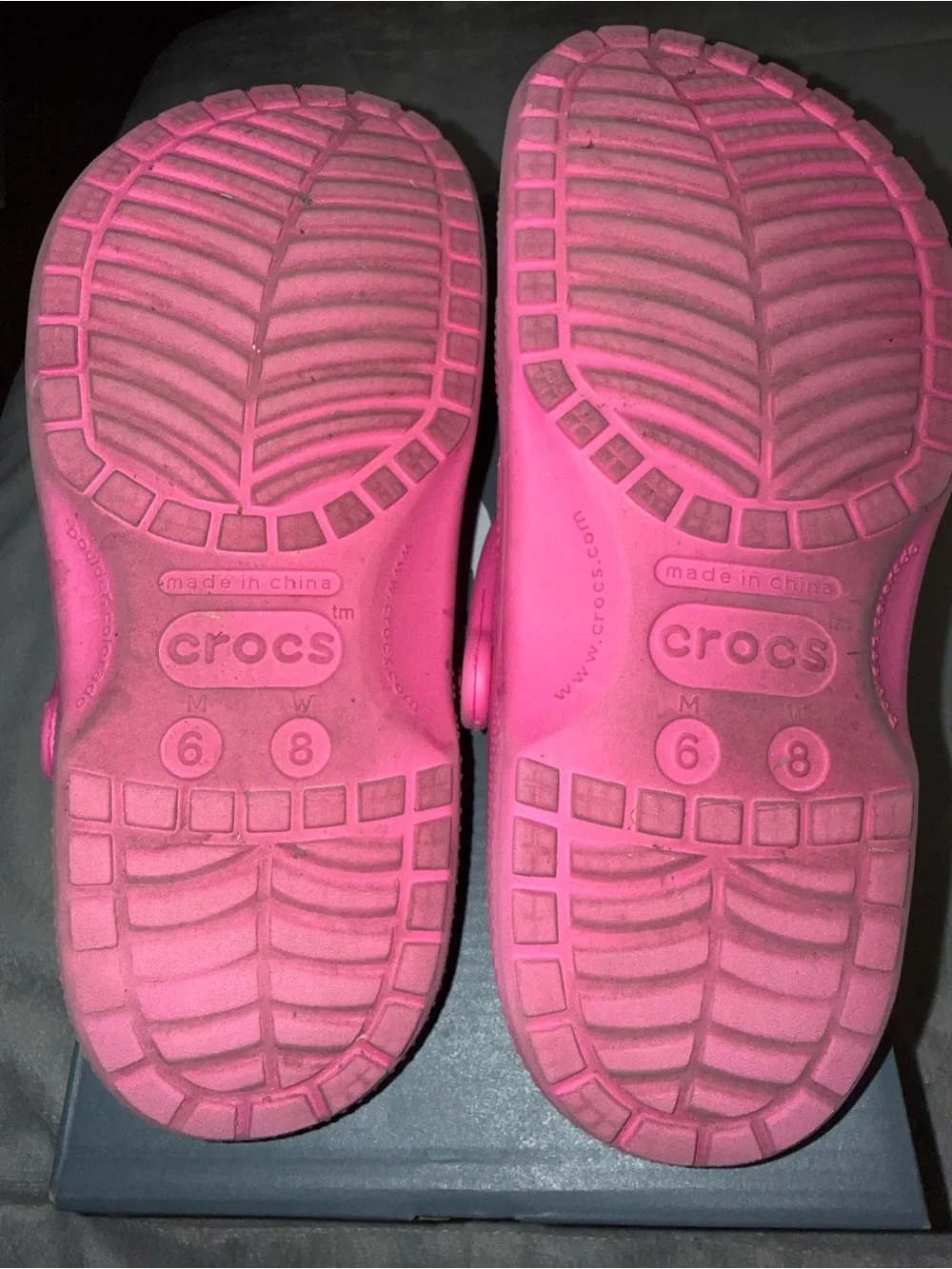 CROCS Kids Slip-On Clogs in Bright Pink